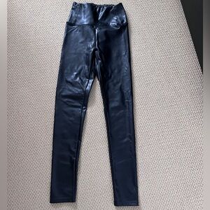 Black Faux Leather Leggings